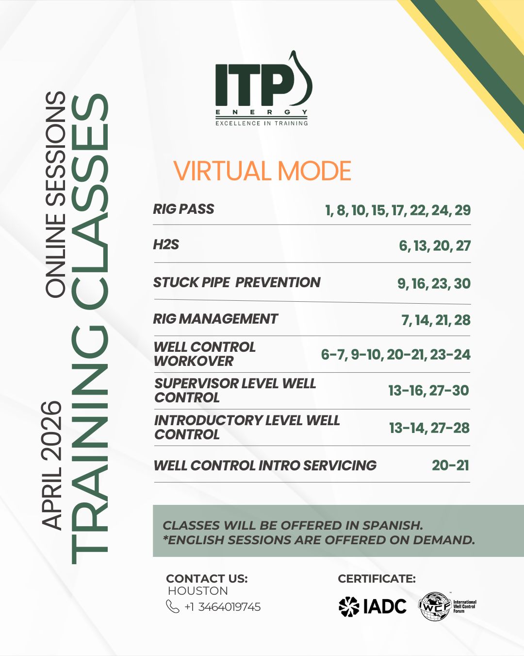 Training classes
