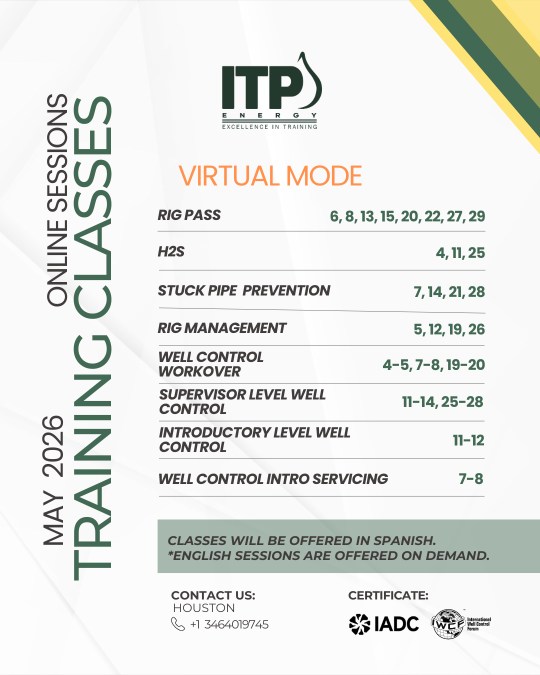 Training classes